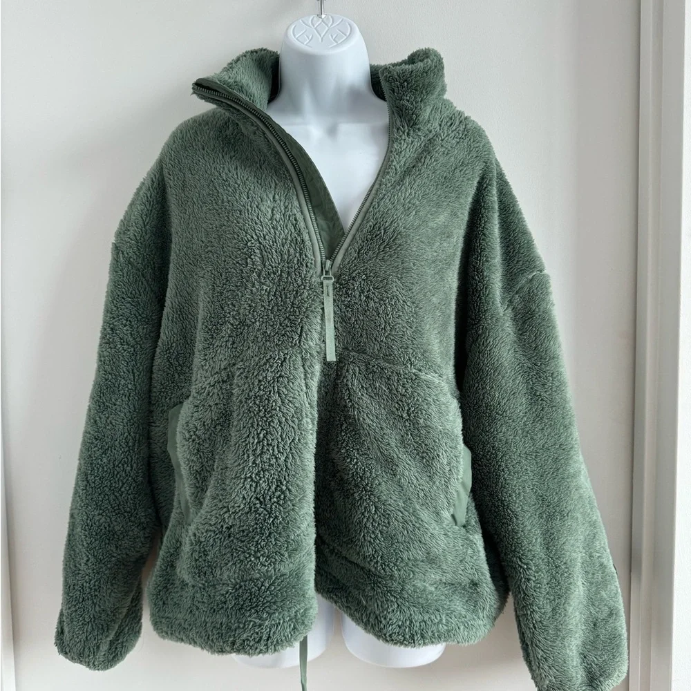 All In Motion Green Fleece Jacket - Picture 1 of 5